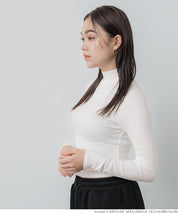 Turtleneck ribbed top