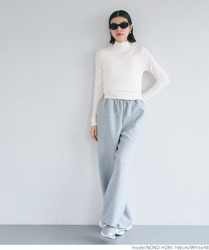 Turtleneck ribbed top