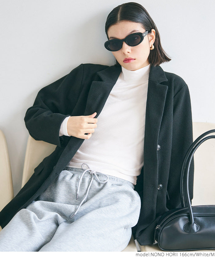 Turtleneck ribbed top