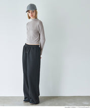 Turtleneck ribbed top