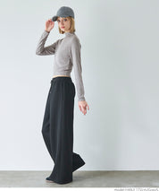 Turtleneck ribbed top