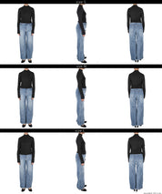 Turtleneck ribbed top