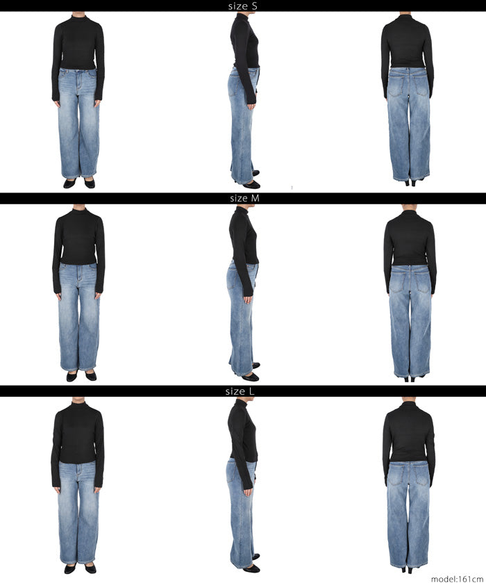 Turtleneck ribbed top