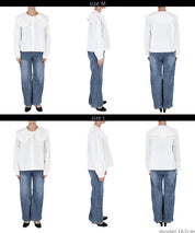 Japanese style lace large collar cotton shirt