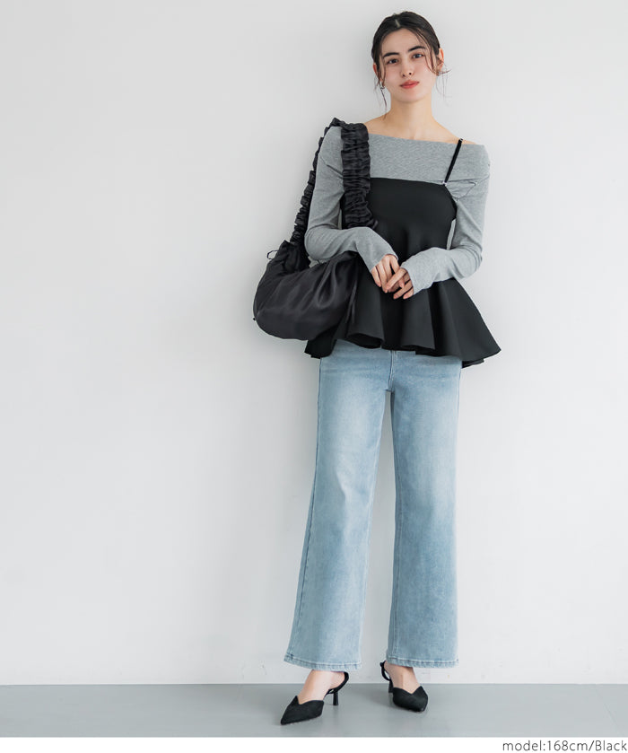 Tulle Crinkled Half Moon Crossbody Bag