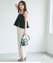 Japanese-style layered lotus lace babydoll vest