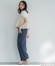 Japanese-style layered lotus lace babydoll vest