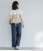 Japanese-style layered lotus lace babydoll vest