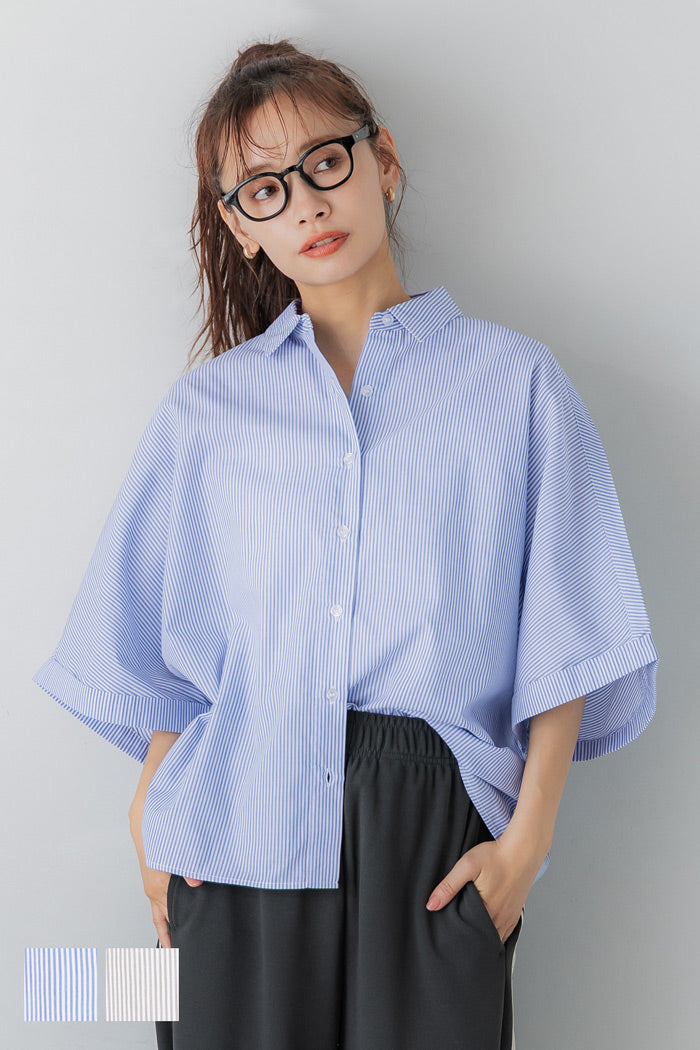 Slim-fit Dolman Sleeve shirt