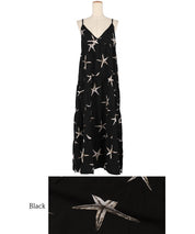 Summer Starfish Holiday Style Spaghetti Strap Cake Dress