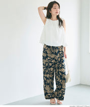 resort print casual pants