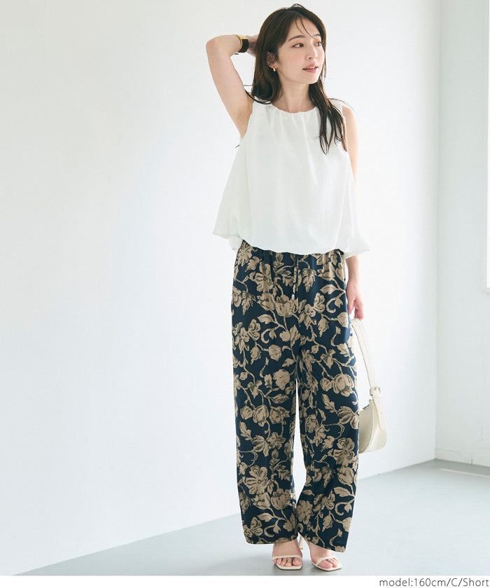 resort print casual pants