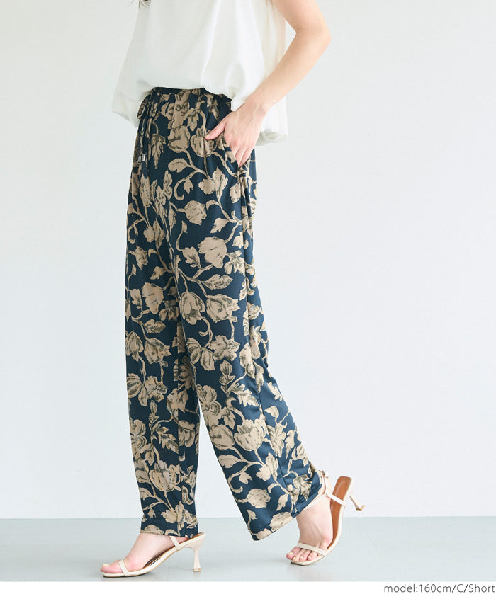 resort print casual pants