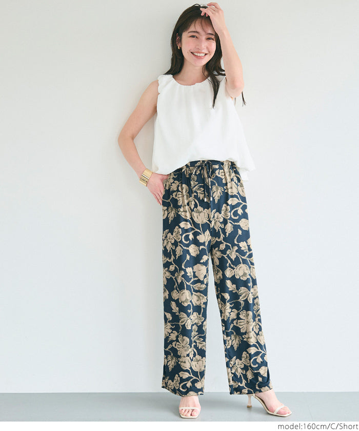 resort print casual pants