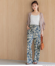 resort print casual pants