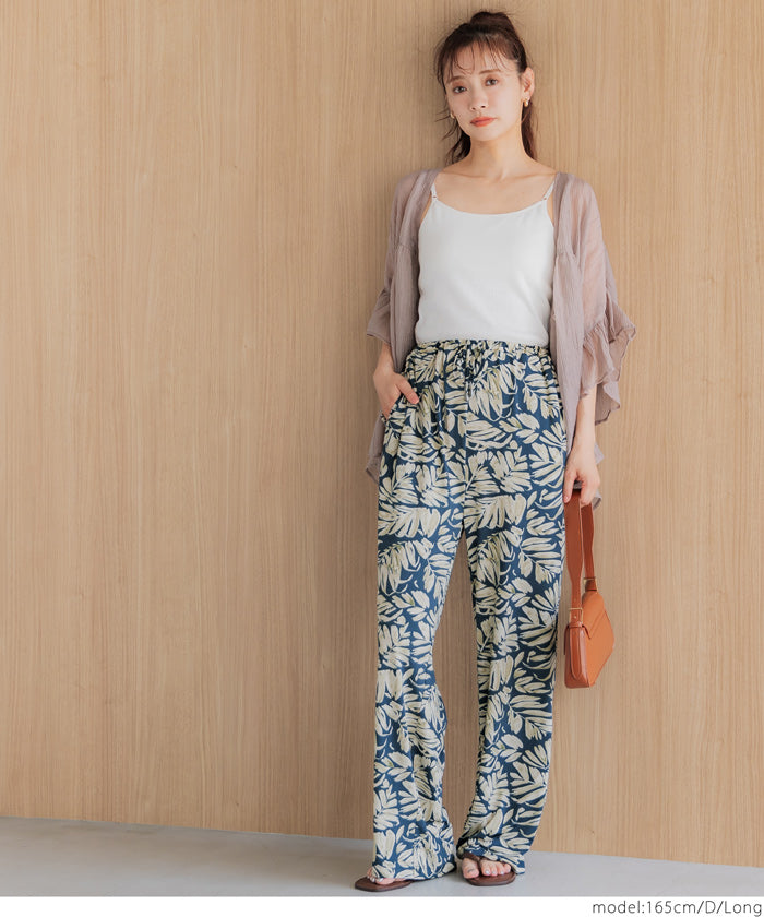 resort print casual pants