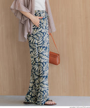 resort print casual pants