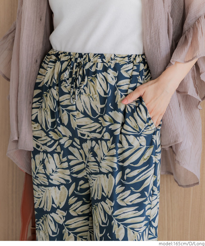 resort print casual pants