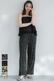 resort print casual pants