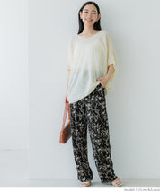 resort print casual pants