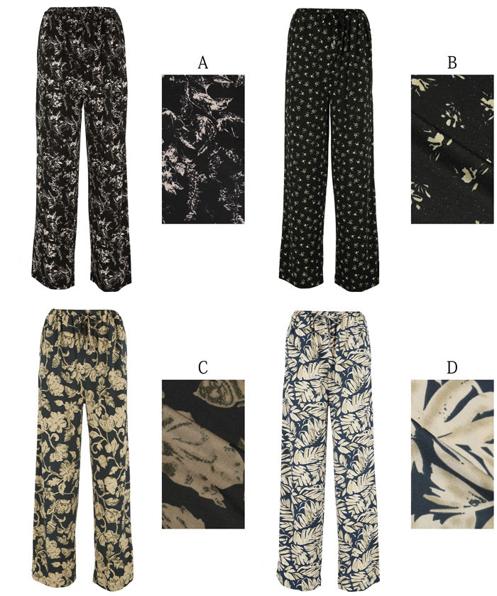 resort print casual pants