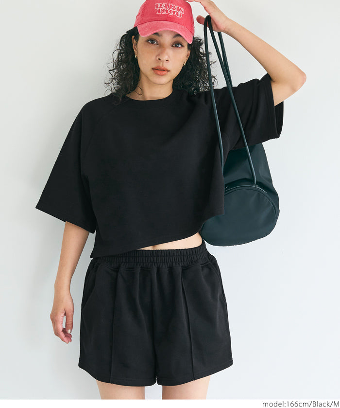 Casual cotton crop top