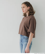 Casual cotton crop top