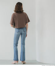 Casual cotton crop top