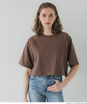 Casual cotton crop top