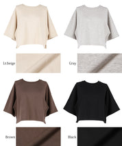 Casual cotton crop top