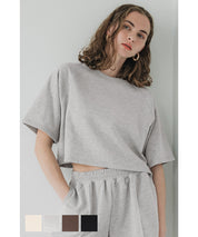 Casual cotton crop top