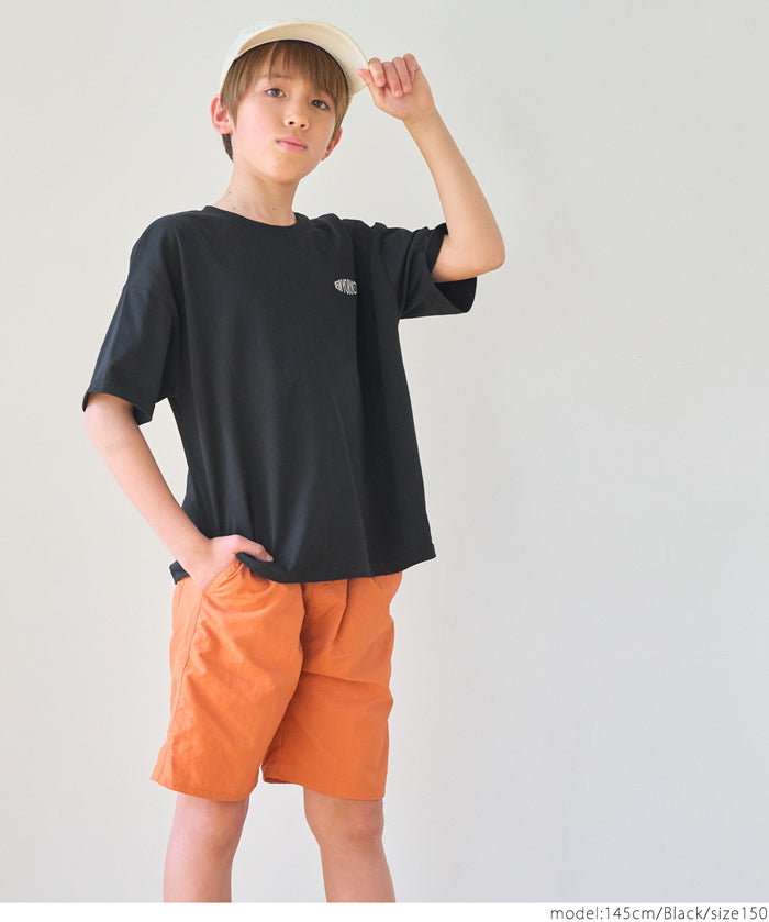 Kids Embroidered LOGO Short Sleeve T-Shirt