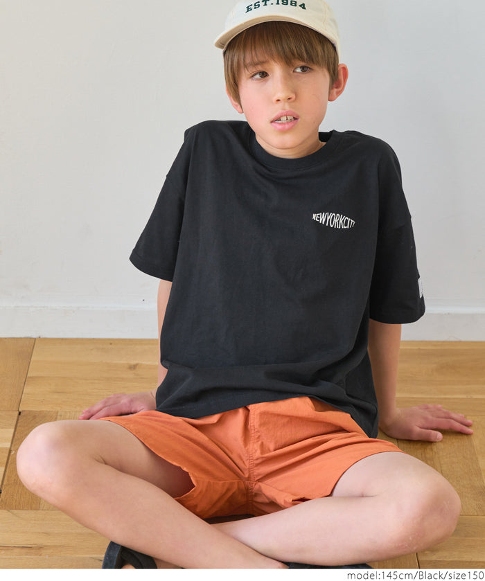 Kids Embroidered LOGO Short Sleeve T-Shirt