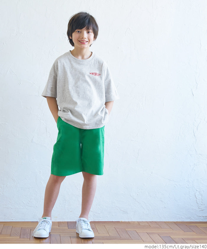 Kids Embroidered LOGO Short Sleeve T-Shirt