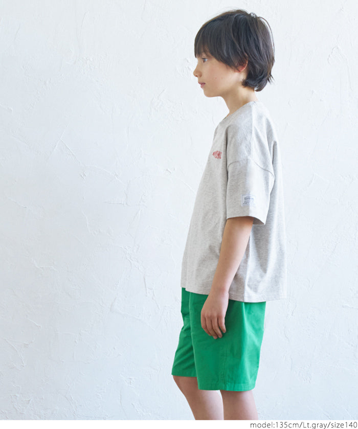 Kids Embroidered LOGO Short Sleeve T-Shirt