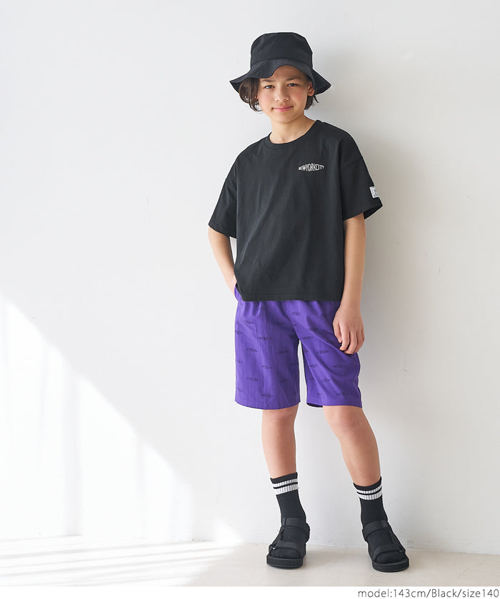 Kids Embroidered LOGO Short Sleeve T-Shirt
