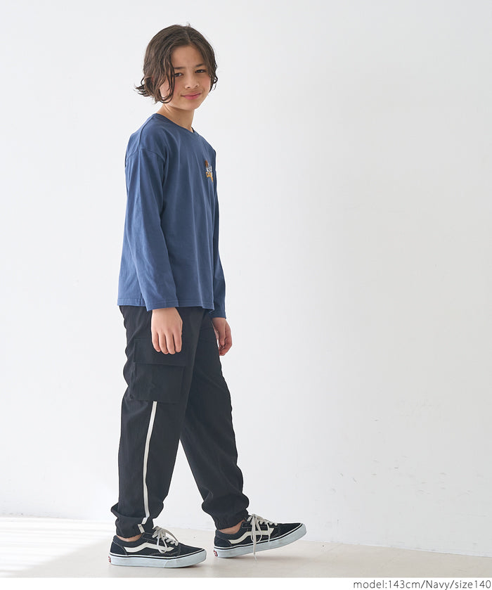 Kids Embroidered Long Sleeve Cotton Top