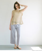 Slouchy washed cropped wide-leg jeans