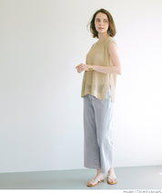 Slouchy washed cropped wide-leg jeans