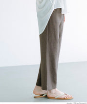 Cotton and linen casual pants