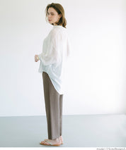 Cotton and linen casual pants