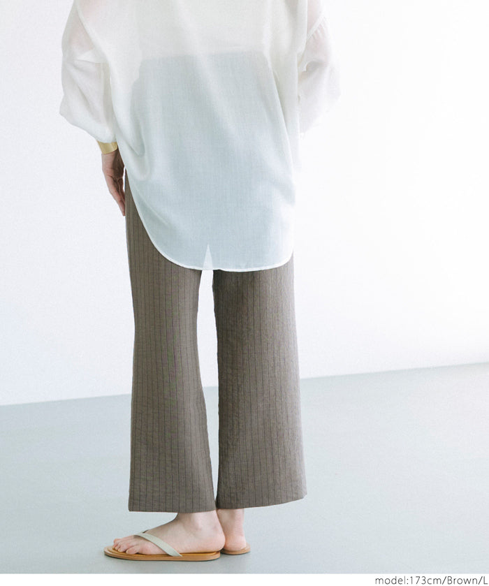 Cotton and linen casual pants