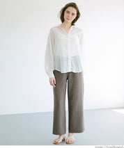 Cotton and linen casual pants