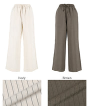 Cotton and linen casual pants