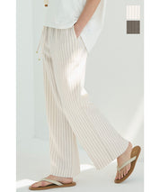 Cotton and linen casual pants