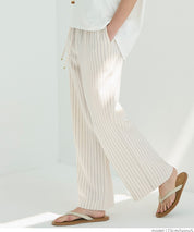 Cotton and linen casual pants