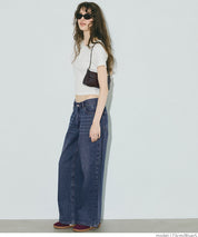 復古低腰直筒牛仔褲