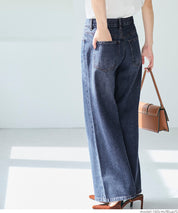 復古低腰直筒牛仔褲