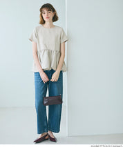 日系水玉短袖拼接娃娃上衣