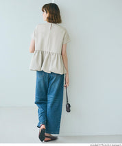 日系水玉短袖拼接娃娃上衣